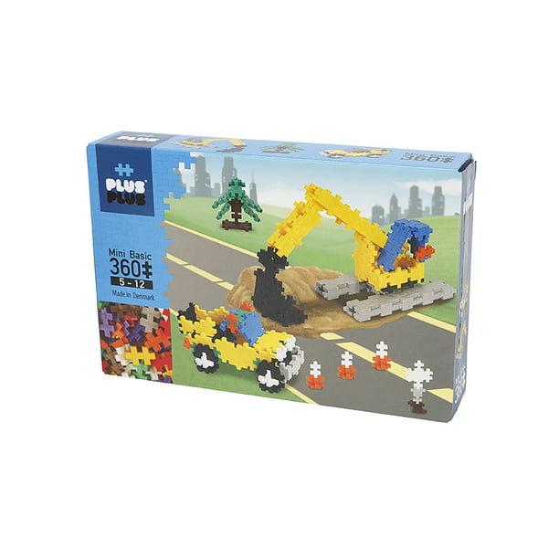 Learn to Build Vehicles 360 Pieces Construction Building Stem / Steam Toy Interlocking Mini Puzzle Blocks for Kids PLUS PLUS 